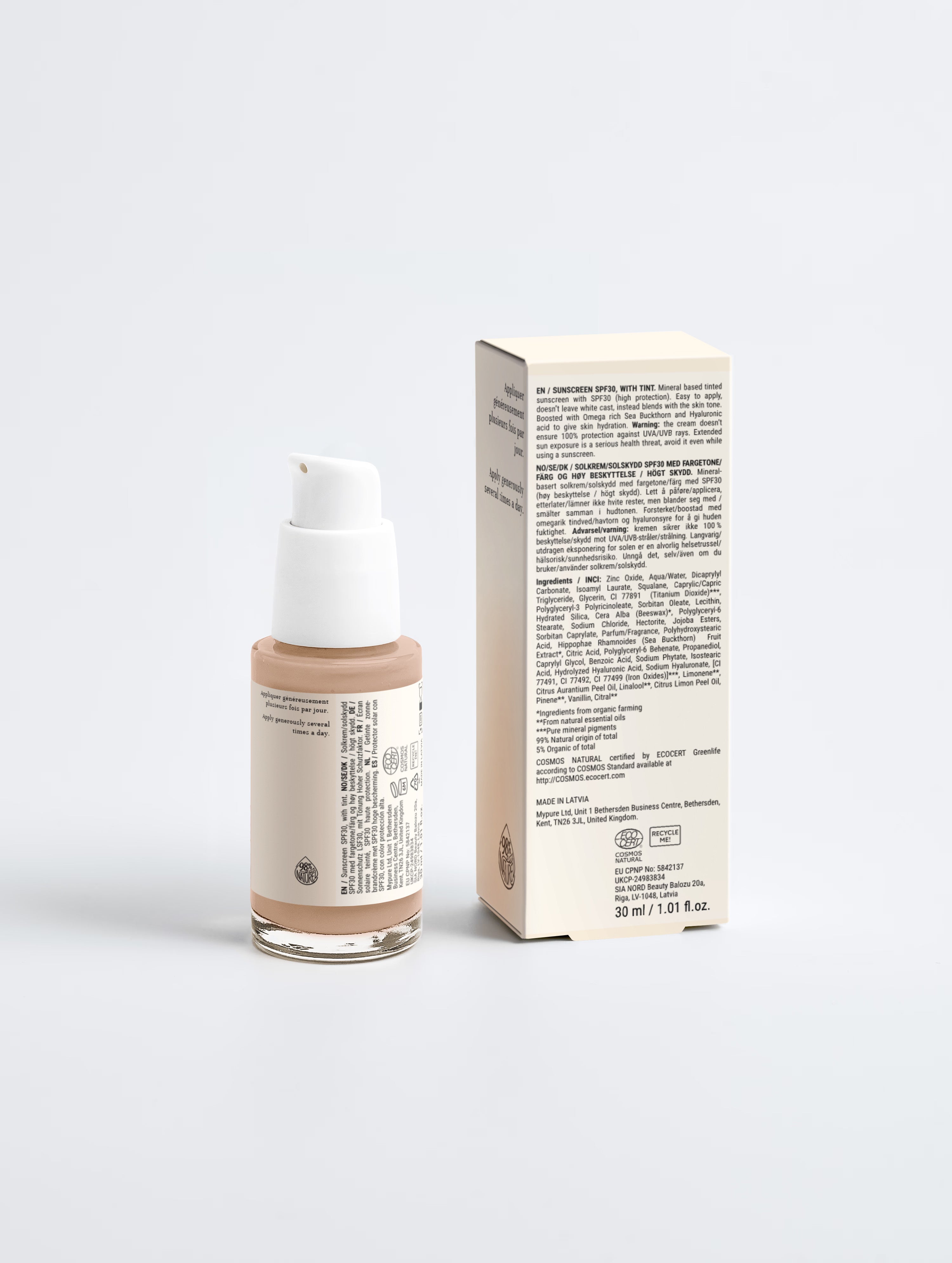 GoldenGlow- Crème solaire SPF30