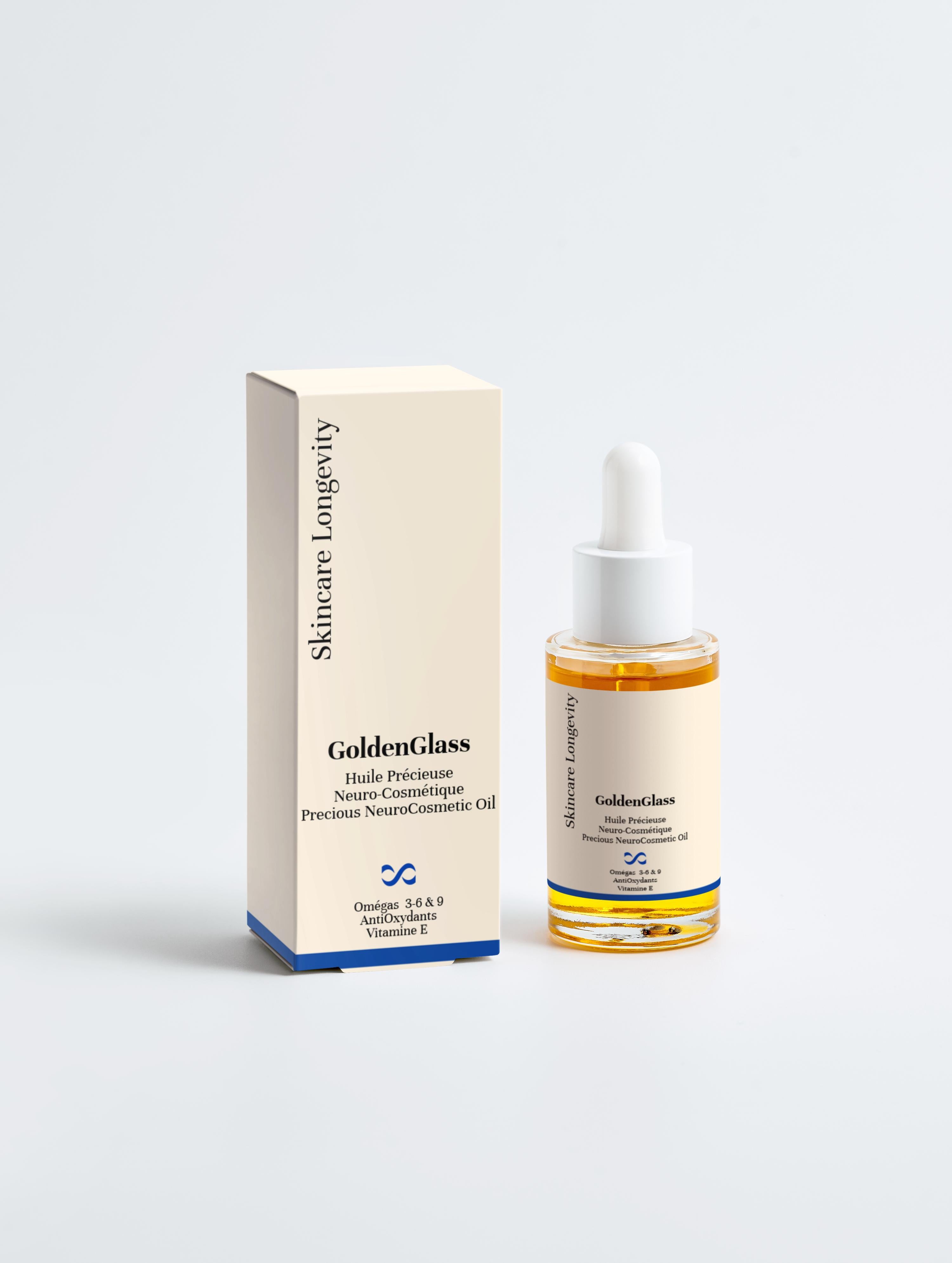 GoldenGlass-Huile précieuse neuro-cosmétique