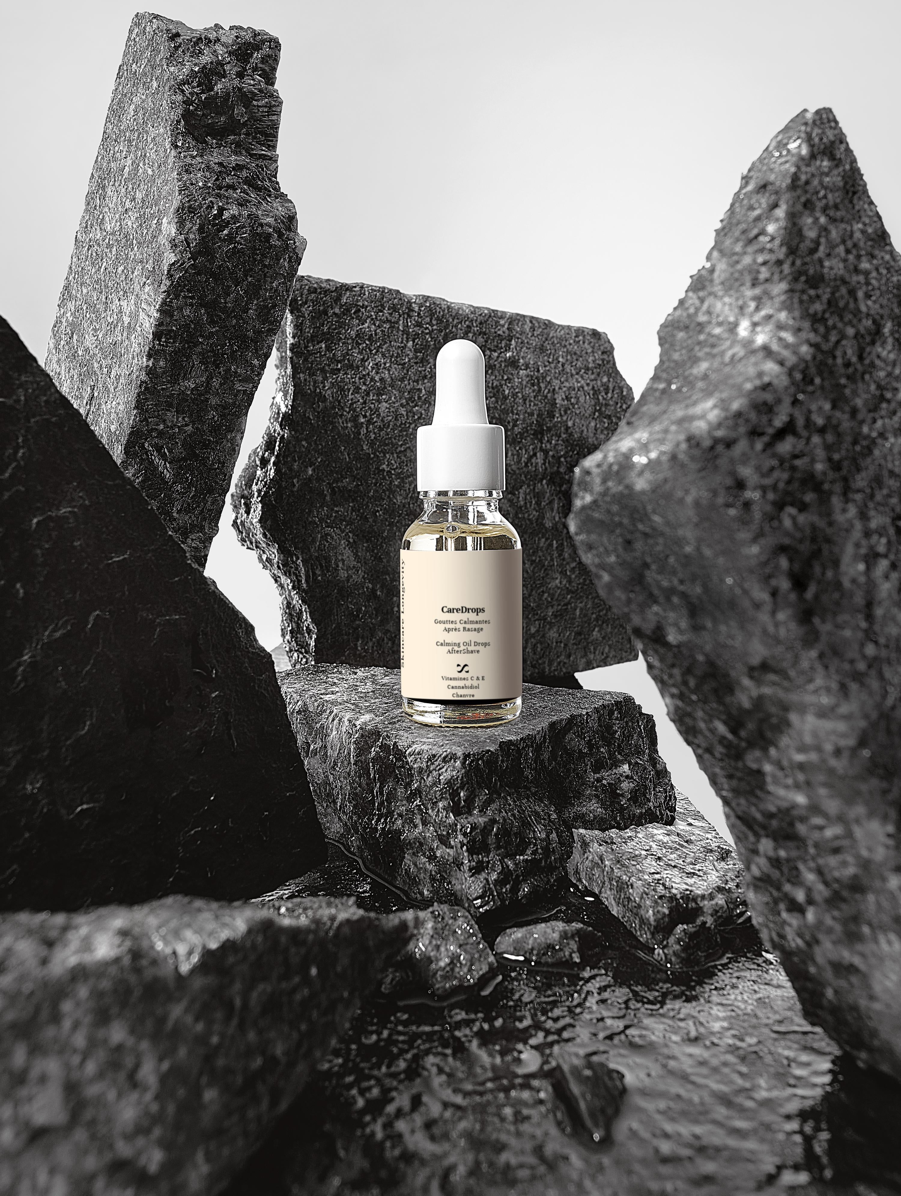 CareDrops-Huile après-rasage